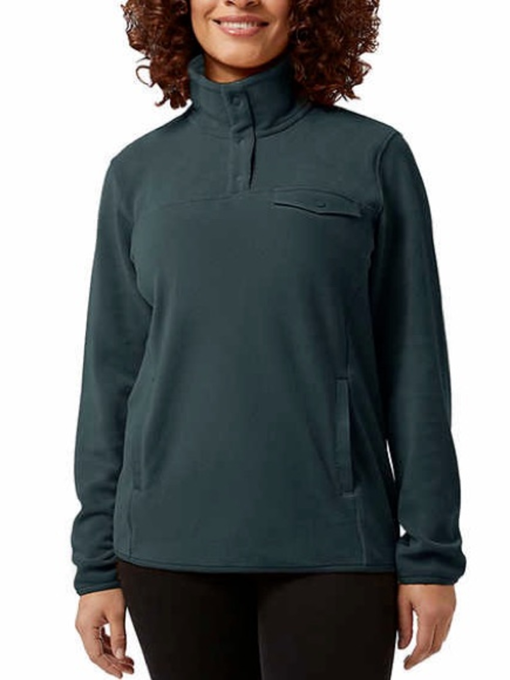 3/$20⚡️ 32 Degrees Women Midweight Snap Pullover Fleece Green $70 WWW033